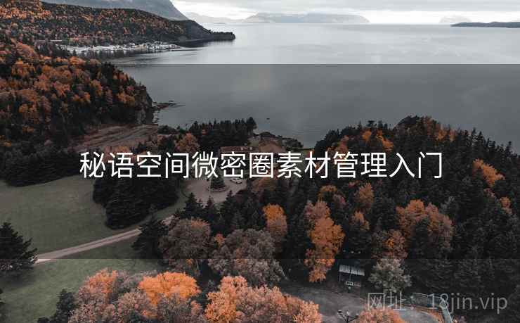 秘语空间微密圈素材管理入门