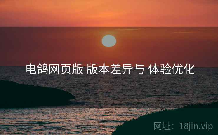 电鸽网页版 版本差异与 体验优化