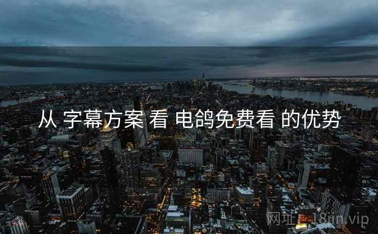 从 字幕方案 看 电鸽免费看 的优势