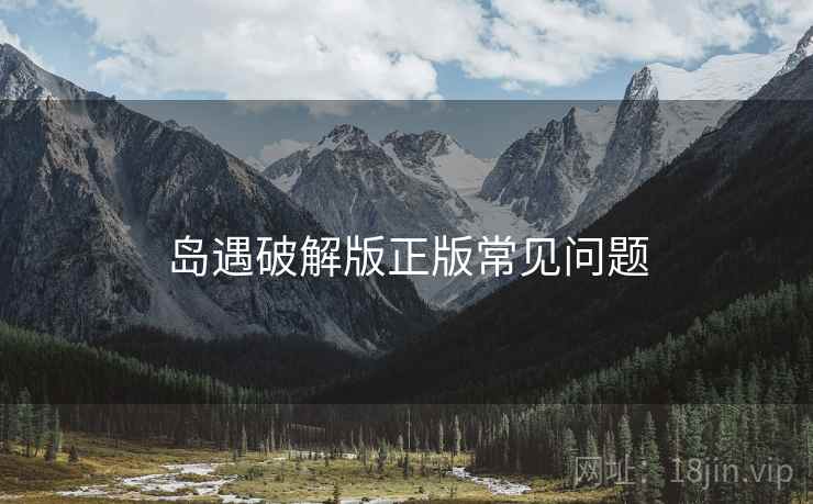 岛遇破解版正版常见问题