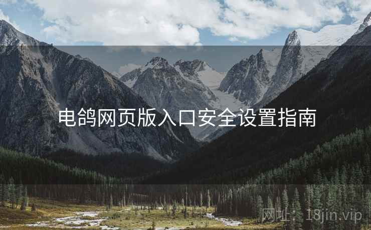 电鸽网页版入口安全设置指南