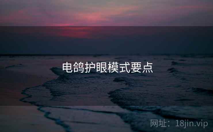 电鸽护眼模式要点