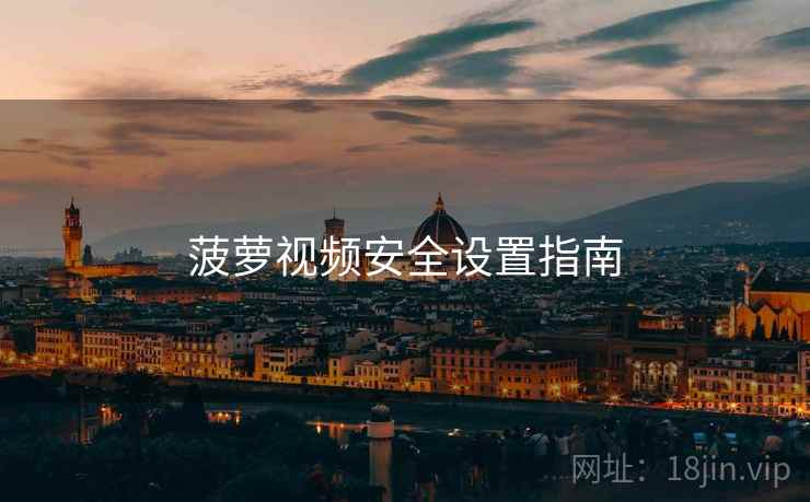 菠萝视频安全设置指南