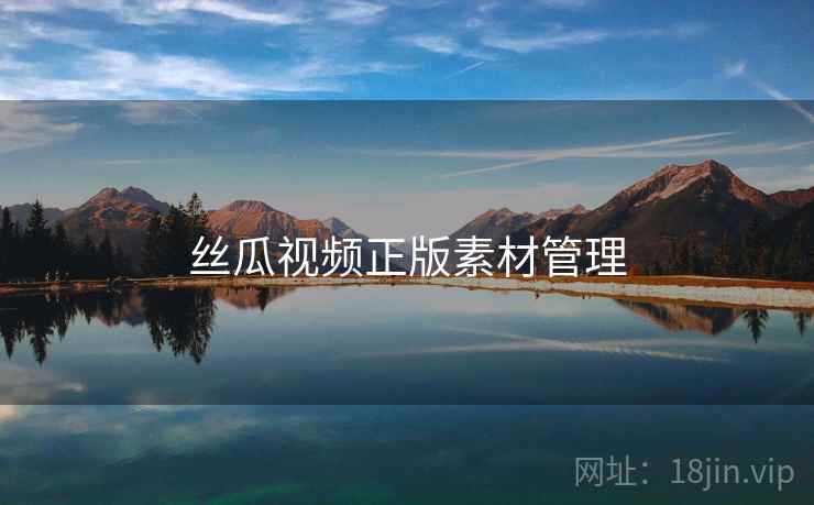丝瓜视频正版素材管理
